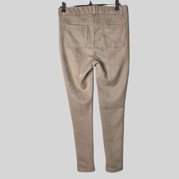 NWT Philosophy Neutral Faux Suede Skinny Pants Fall Office Work Preppy Size XS - Picture 2 of 8